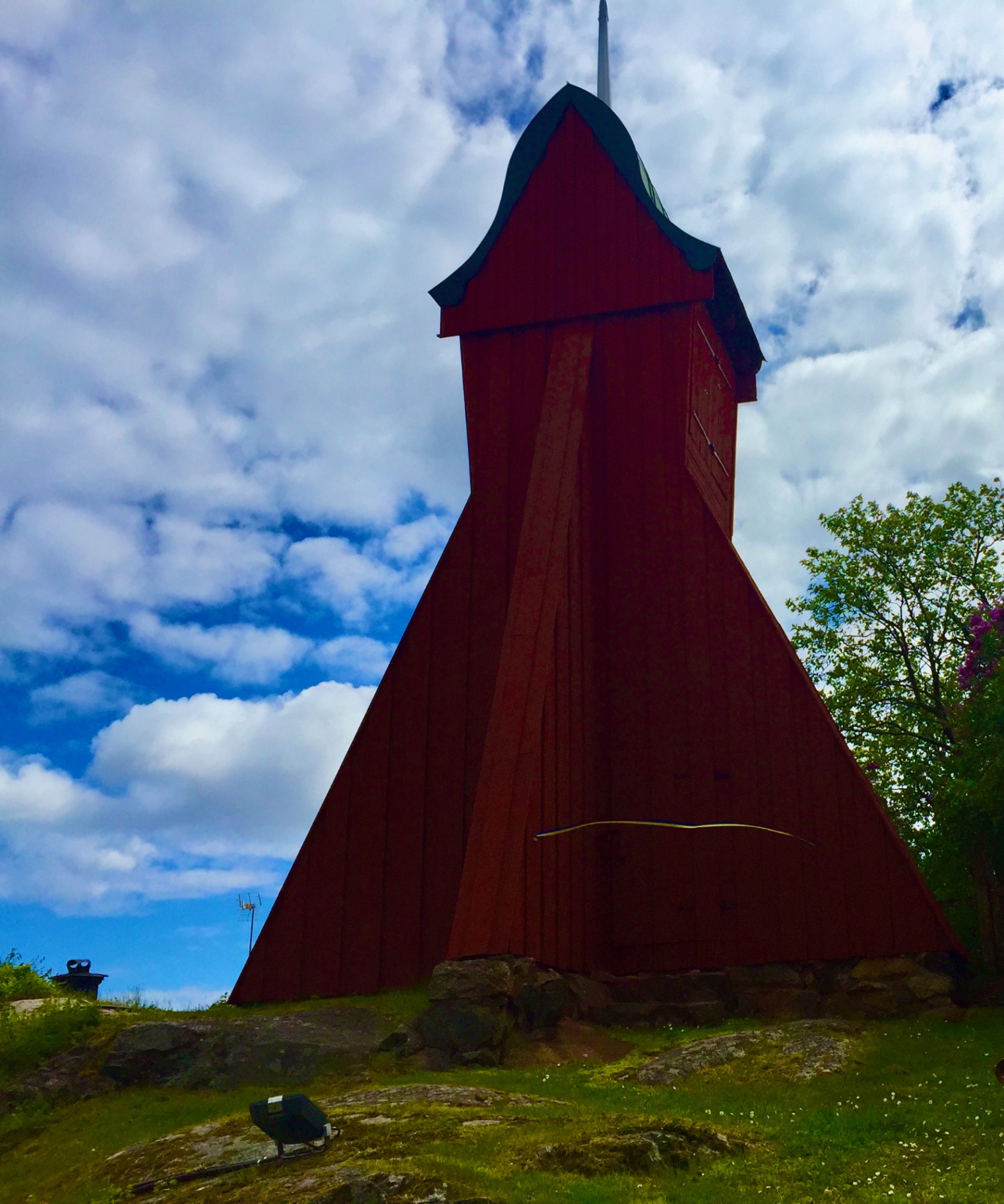 Klockstapeln vid Dalarö kyrka